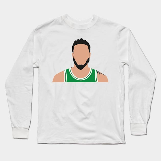 Jayson Tatum - Boston Long Sleeve T-Shirt by BuzzerBeater00